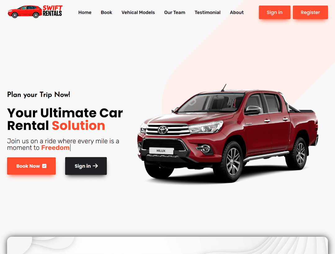 project-Swift Rentals